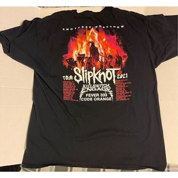 ‘21 SLIPKNOT TOUR Tshirt Double Sided  XL Tee - Picture 5 of 7